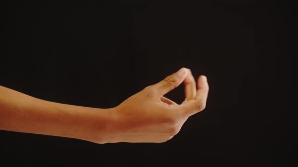 African American Man Making Snap with Fingers Closeup