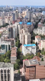 Kyiv Ukraine Aerial View of the City