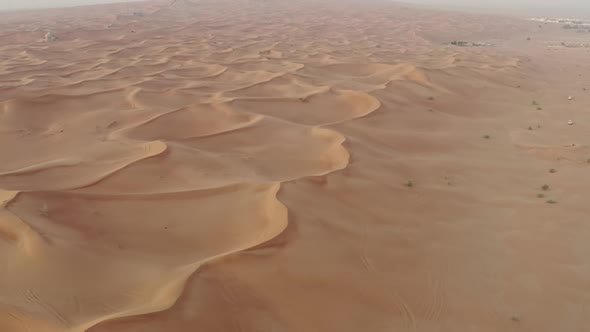 Aerial View of the Desert in the UAE