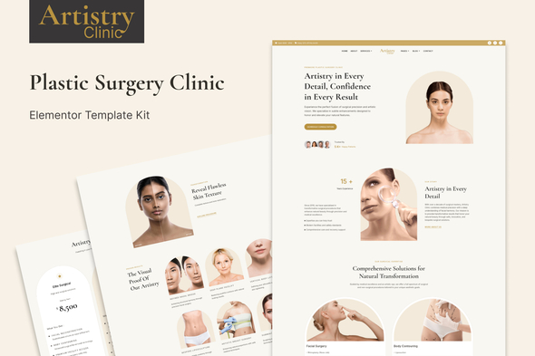 Artistry - Plastic Surgery Clinic Elementor Template Kit