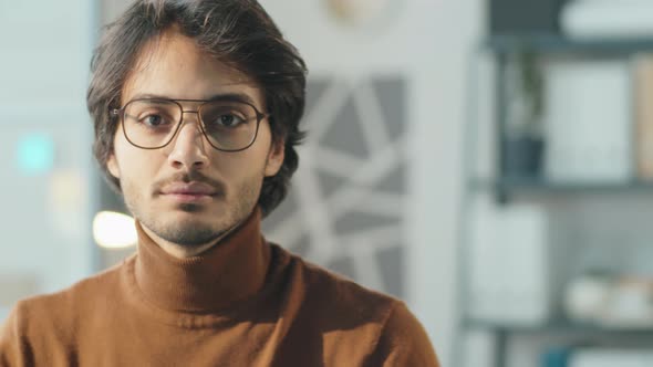 Portrait of Young Middle Eastern Man in Office