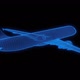 Passenger aircraft wireframe rotating - VideoHive Item for Sale