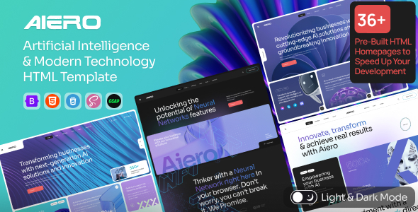 Aiero - AI Agency & Technology HTML Template