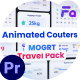 Travel Counters Pack Mogrt – Luggage Weight, Weather, Booking Calendar, Route Progress, Checklist UI - VideoHive Item for Sale