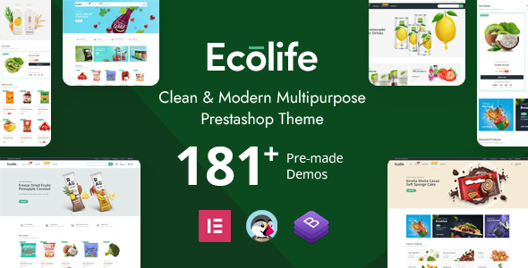 Ecolife Elementor - Multipurpose Prestashop 8.x, 9.x Theme