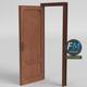 Wood Panel Interior Door - 3DOcean Item for Sale