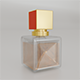 Luxury Glass Perfume Bottle with Square Cap - 3DOcean Item for Sale