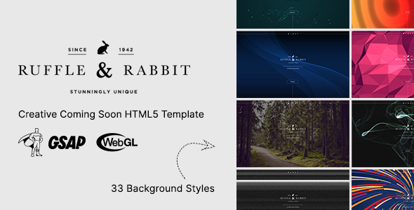 Rabbit - Creative Coming Soon HTML5 Template