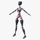 Female Humanoid Robot M1 - 3DOcean Item for Sale