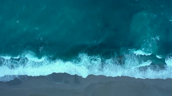 Dramatic Sea Texture  Filmed on a Drone in the Sunset