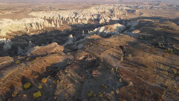 Aerial View Cappadocia Landscape