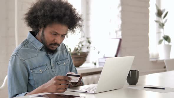 Successful Online Shopping By Creative African Man Online Banking