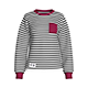 Girls Striped Sweatshirt With Contrast Pocket | Marvelous / Clo3d / obj / fbx - 3DOcean Item for Sale