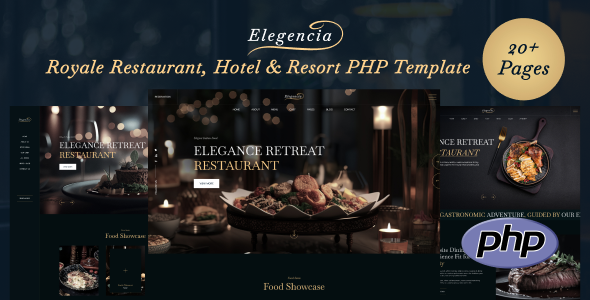 Elegencia - Royale Restaurant, Hotel & Resort PHP Template