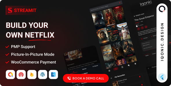 Streamit - OTT Video & Live Streaming Flutter App (WP Backend)
