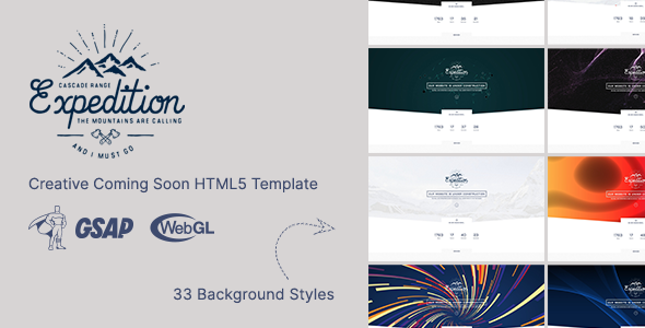 Expedition - Creative Coming Soon HTML5 Template