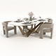 Modern Dining Table and Chairs 45 - 3DOcean Item for Sale
