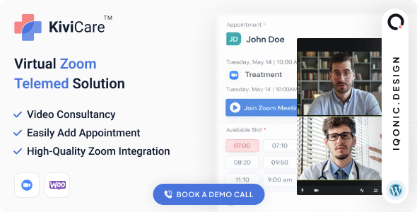 KiviCare WordPress Plugin Zoom Telemed Add-on