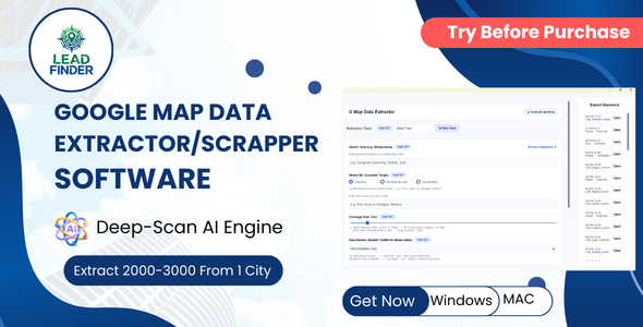Lead Finder- Google Map Data Extractor Scraper Software - Best Google Map Data Scraper