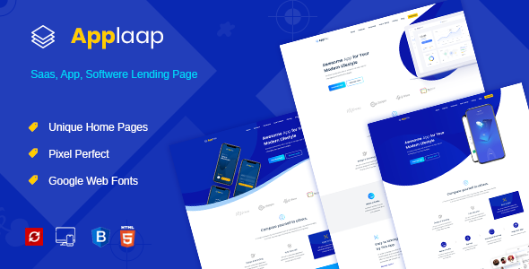AppLaap | App Landing HTML Template