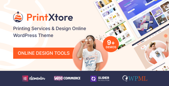 PrintXtore – Printing Services & Design Online WordPress WooCommerce Theme