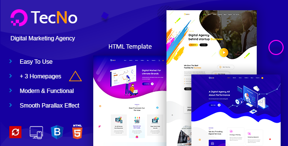Tecno - Creative Digital Agency HTML Template