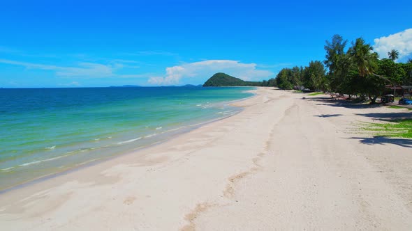 Drones are flying over beautiful beaches and seas