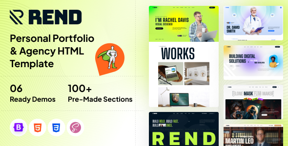 Rend - Personal Portfolio HTML Template