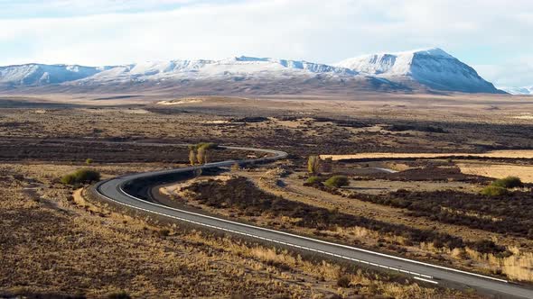 Patagonia landscape. Famous town of El Calafate at Patagonia Argentina