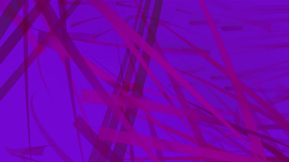 Rotation of ribbons in neon lighting