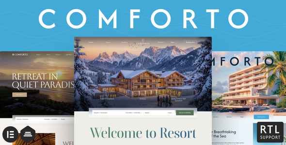 Comforto - Hotel Booking WordPress Theme