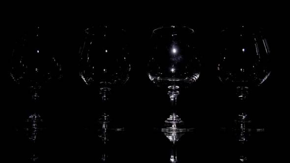 Light Play and Wine Glasses