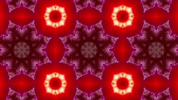 Powerful Blinking Red and Blue Light Kaleidoscope 4K 08