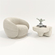 Modern Coffee Table and Armchair Set 85 - 3DOcean Item for Sale