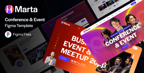 Marta – Conference & Events Figma Template
