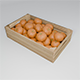 Wooden Fruit Crate with Tangerines - 3DOcean Item for Sale