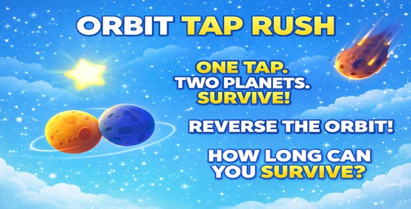 Orbit Tap Rush - One Tap Game (Construct 3)