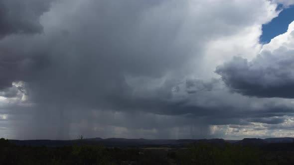 Monsoon Storm in Central Arizona Zoom In Timelapse