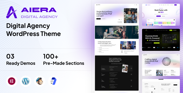 Aiera – Digital Agency WordPress Theme
