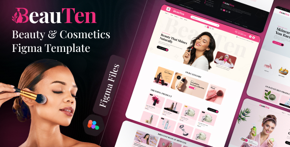 BeauTen - Beauty & Cosmetics Figma Template