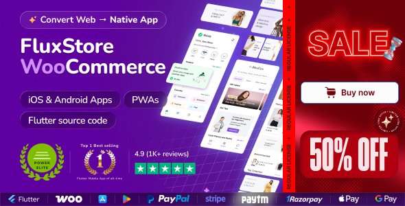 Fluxstore WooCommerce - Flutter E-commerce Full App
