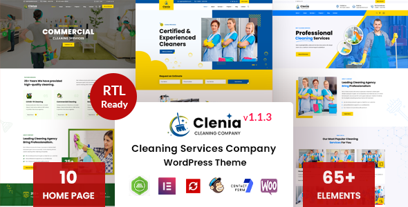 Clenia - Cleaning Services WordPress Theme