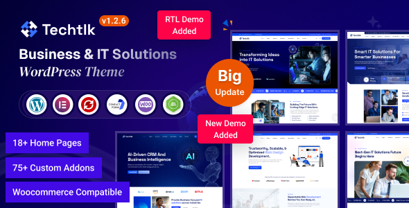 Techtlk – Business & IT Solutions WordPress Theme
