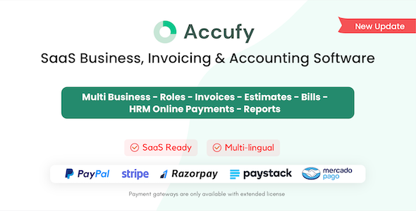 Accufy - SaaS Business, Invoicing & Accounting Software