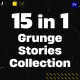 Grunge Instagram Stories Collection Mogrt - VideoHive Item for Sale