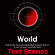 World Text Scene - VideoHive Item for Sale