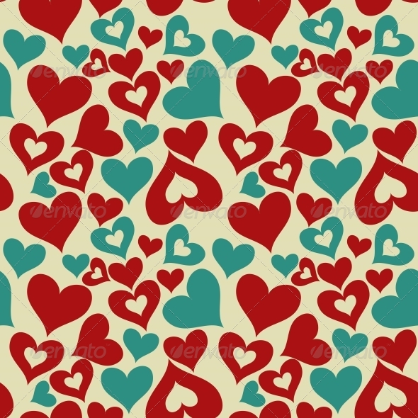 Valentine Seamless Hearts Pattern