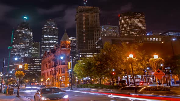 City Lights and Traffic Toronto