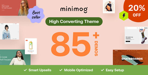 Minimog - Next-gen Multipurpose Shopify theme grade-A
