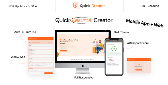 Quick Creator - Dynamic Flutter Web for CV Creation & Cover Letter Generator